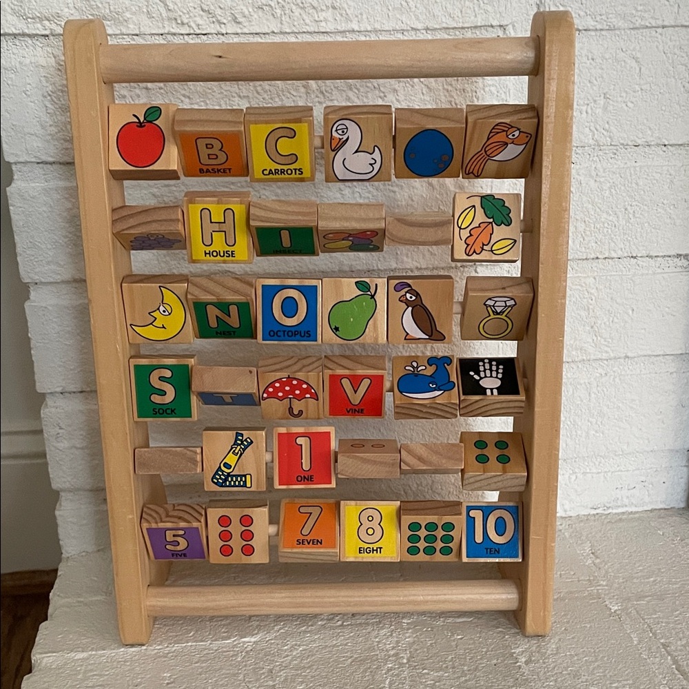 Melissa & Doug Wooden ABC Abacus